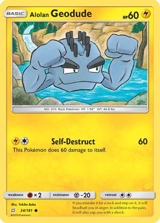 Alolan Geodude 034/181 - SM  Team Up