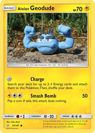 Alolan Geodude 035/181 - SM  Team Up