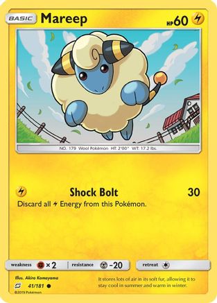 Mareep 041/181 - SM  Team Up Reverse Holofoil