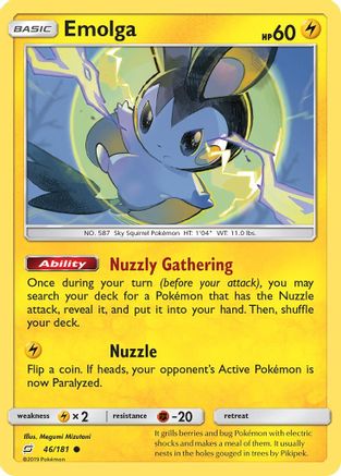 Emolga 046/181 - SM  Team Up Reverse Holofoil