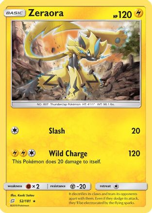 Zeraora 052/181 - SM  Team Up Holofoil