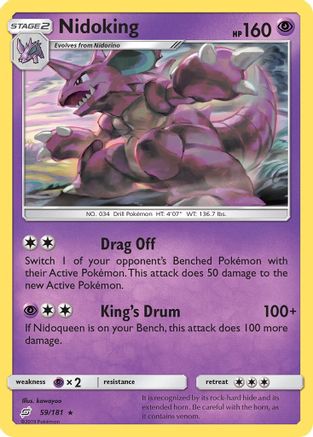 Nidoking 059/181 - SM  Team Up Reverse Holofoil
