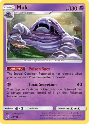 Muk 063/181 - SM  Team Up Reverse Holofoil