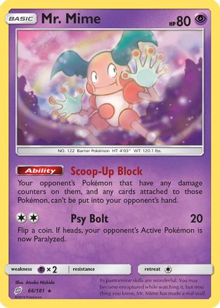 Mr. Mime 066/181 - SM  Team Up Reverse Holofoil