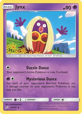 Jynx 068/181 - SM  Team Up Reverse Holofoil