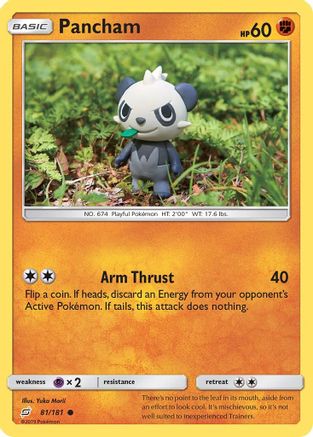 Pancham 081/181 - SM  Team Up Reverse Holofoil