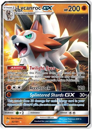 Lycanroc GX 082/181 - SM  Team Up Holofoil