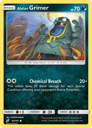 Alolan Grimer 083/181 - SM  Team Up Reverse Holofoil
