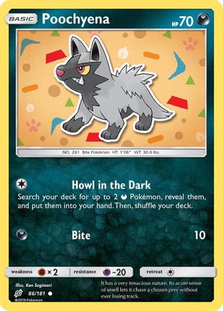 Poochyena 086/181 - SM  Team Up Reverse Holofoil