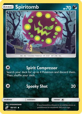 Spiritomb 089/181 - SM  Team Up Reverse Holofoil