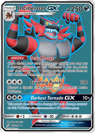 Incineroar GX (Full Art) 167/181 - SM  Team Up Holofoil