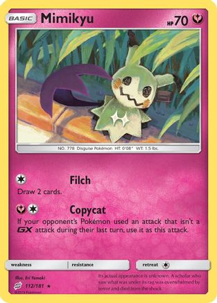Mimikyu 112/181 - SM  Team Up
