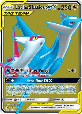 Latias & Latios GX (Full Art) 169/181 - SM  Team Up Holofoil