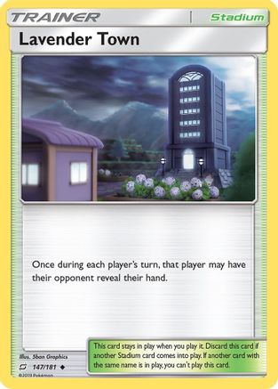 Lavender Town 147/181 - SM  Team Up Reverse Holofoil