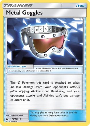 Metal Goggles 148/181 - SM  Team Up Reverse Holofoil