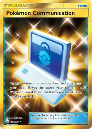Pokemon Communication (Secret) 196/181 - SM  Team Up Holofoil