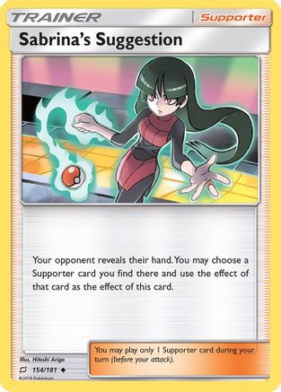Sabrina's Suggestion 154/181 - SM  Team Up Reverse Holofoil