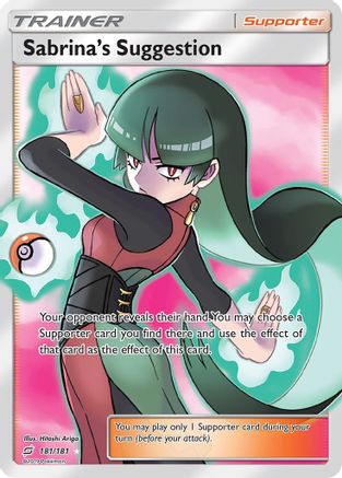 Sabrina's Suggestion (Full Art) 181/181 - SM  Team Up Holofoil