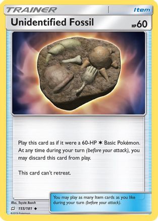 Unidentified Fossil 155/181 - SM  Team Up