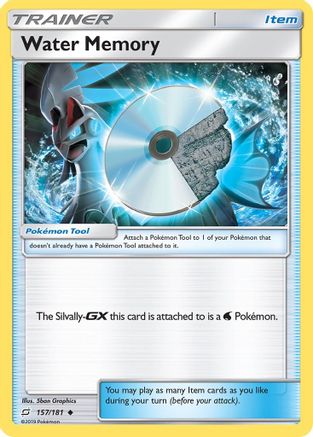 Water Memory 157/181 - SM  Team Up Reverse Holofoil
