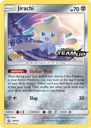 Jirachi [Staff] SM161 - SM Promos Holofoil