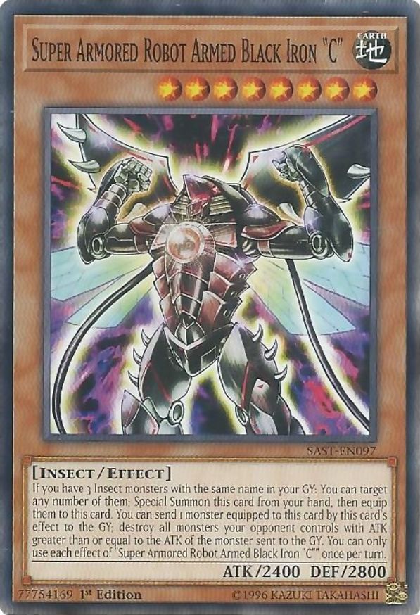 Super Armored Robot Armed Black Iron 