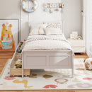 Twin Size Sleigh Bed with 2 Storage Drawers Wood Platform Bed Frame