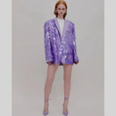 Loose Sequin Fashion Suit Top High Dinner Party Temperament Coat