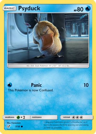 Psyduck (Holo Common) 007/18 - Detective Pikachu Holofoil