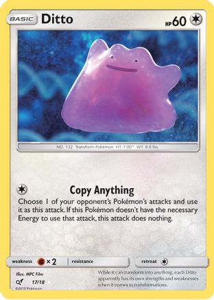 Ditto 017/18 - Detective Pikachu Holofoil