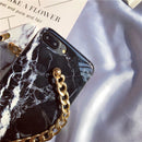 Pearl chain marble phone case