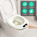 Electric Sitz Bath Tub Sits Bath Soak Pan Salts BowlÊPostpartum Care Basin for Toilet Seat with 2-Level Water Flow Water Temperature DisplayÊ1500mAh B
