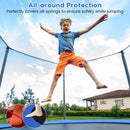 8-16 FT Trampoline Pad Replacement Safety Pad with Fixing Straps (Blue)