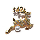 Christmas crystal brooch