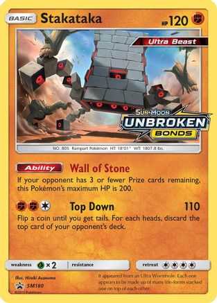 Stakataka (Prerelease) SM180/248 - SM Promos Holofoil