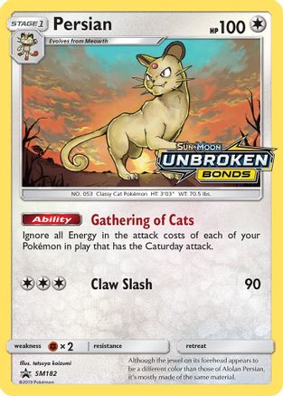 Persian (Prerelease) SM182/248 - SM Promos Holofoil