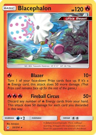 Blacephalon 032/214 - SM  Unbroken Bonds Reverse Holofoil