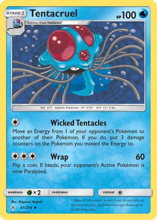 Tentacruel 041/214 - SM  Unbroken Bonds