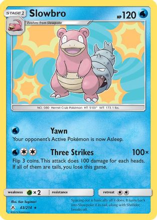 Slowbro 043/214 - SM  Unbroken Bonds Holofoil