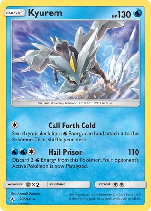 Kyurem 050/214 - SM  Unbroken Bonds Reverse Holofoil