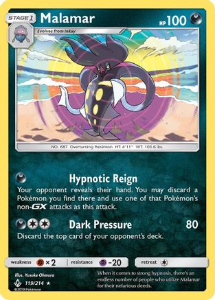 Malamar 119/214 - SM  Unbroken Bonds Reverse Holofoil