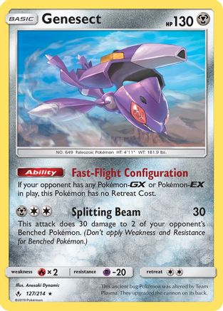Genesect 127/214 - SM  Unbroken Bonds