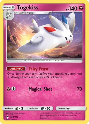 Togekiss 138/214 - SM  Unbroken Bonds Reverse Holofoil