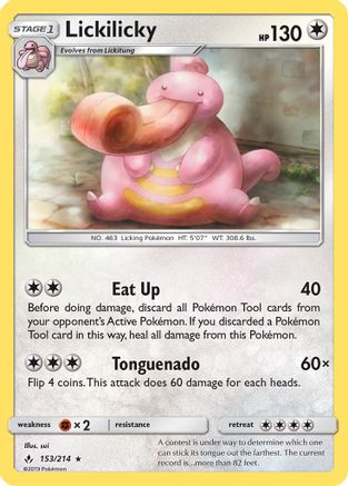 Lickilicky 153/214 - SM  Unbroken Bonds