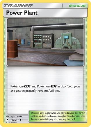 Power Plant 183/214 - SM  Unbroken Bonds Reverse Holofoil
