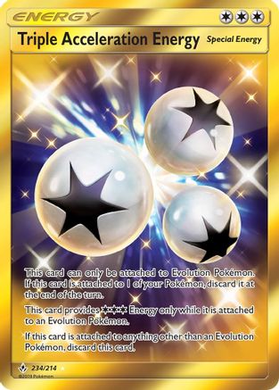 Triple Acceleration Energy (Secret) 234/214 - SM  Unbroken Bonds Holofoil