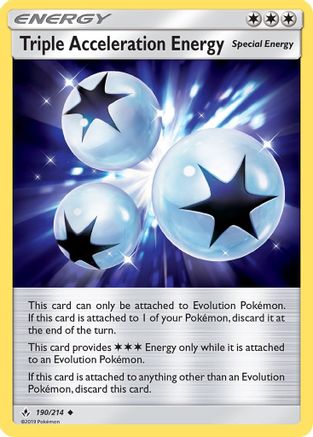 Triple Acceleration Energy 190/214 - SM  Unbroken Bonds Reverse Holofoil