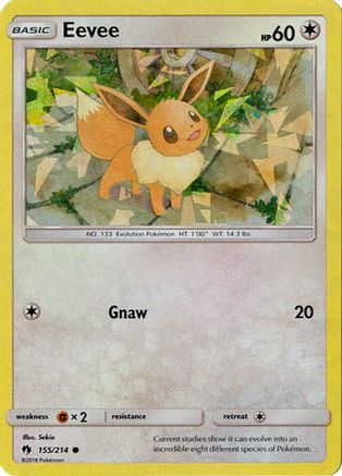 Eevee (Let's Play, Eevee!) (Cracked Ice Holo) 155/214 - Deck Exclusives Holofoil