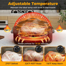 18QT Electric Roaster Oven with Self-Basting Lid Turkey Roaster with Removable Pan