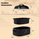 18QT Electric Roaster Oven with Self-Basting Lid Turkey Roaster with Removable Pan